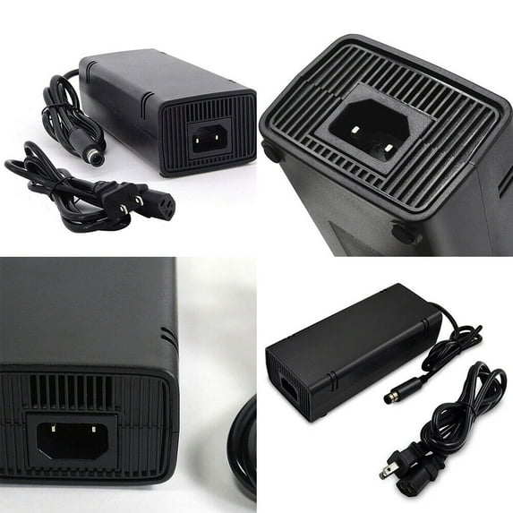 US Microsoft Xbox 360 SLIM AC Power Supply Brick Charger Adapter Cable Cord