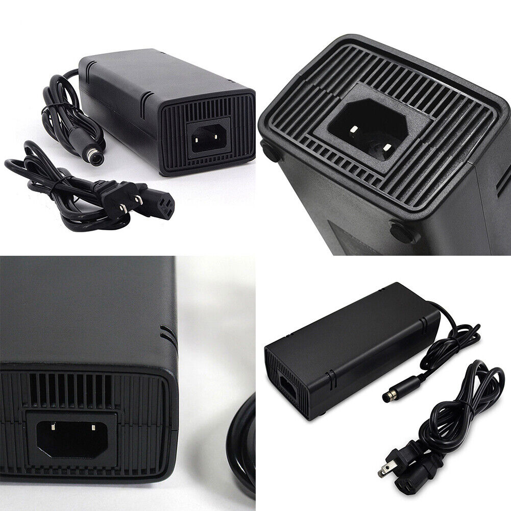 US Microsoft Xbox 360 SLIM AC Power Supply Brick Charger Adapter Cable 