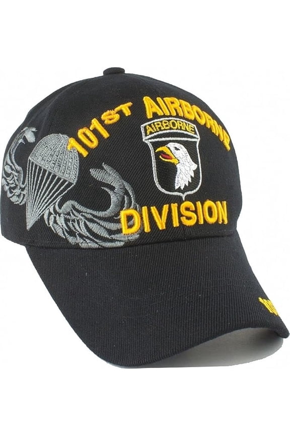 US Military 101st Airborne Division Black Baseball Cap Hat