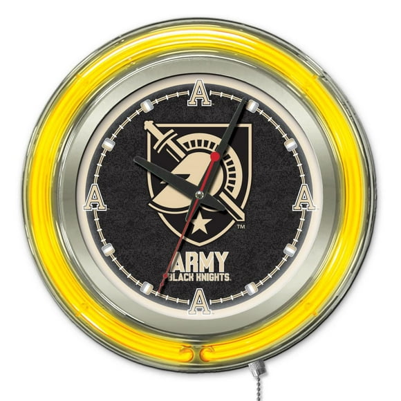 US Military Academy 15" Double Neon Wall Clock