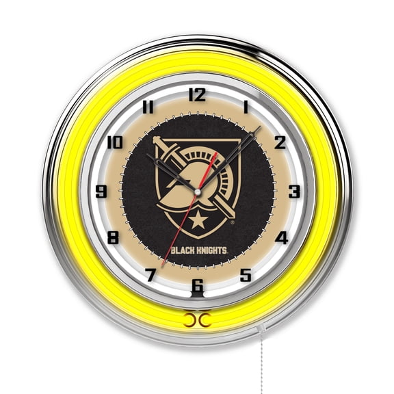 US Military Academy 19" Double Neon Wall Clock