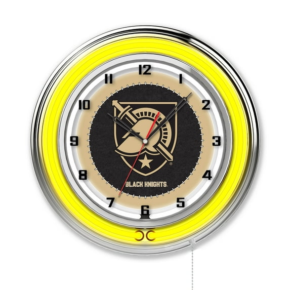 US Military Academy 19" Double Neon Wall Clock