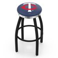 thumbnail image 1 of Minnesota Twins 30" Swivel Counter Stool with Chrome Accent, 1 of 2