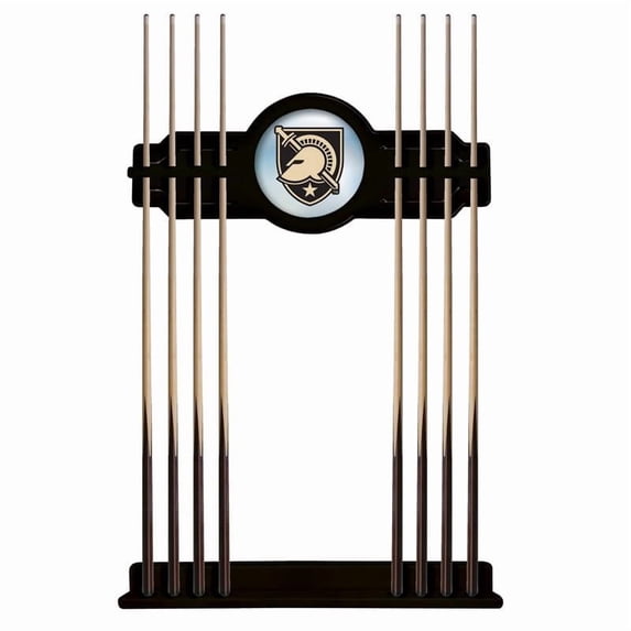 US Military Academy Solid Wood Cue Rack with a Black Finish