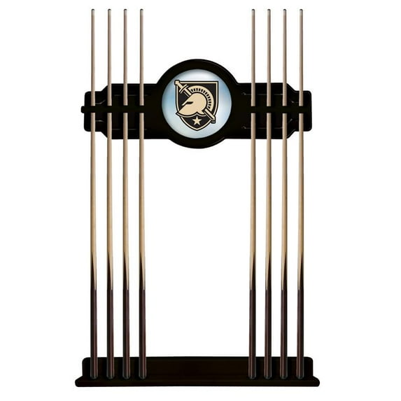 US Military Academy Solid Wood Cue Rack with a Black Finish