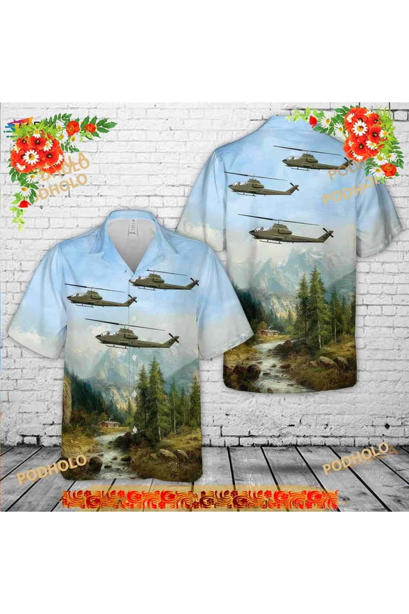 US Military Aircraft Hawaiian Shirt 4th Of July, 3D Hawaiian Aloha Shirt