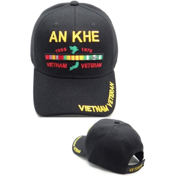 US Military An Khe Vietnam Veteran Baseball Hat Cap, One Size, Black