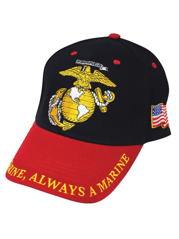 US Military Branch Marines Logo Embroidered Baseball Cap