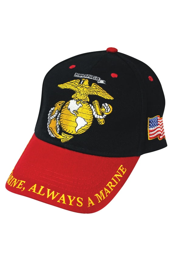 US Military Branch Marines Logo Embroidered Baseball Cap