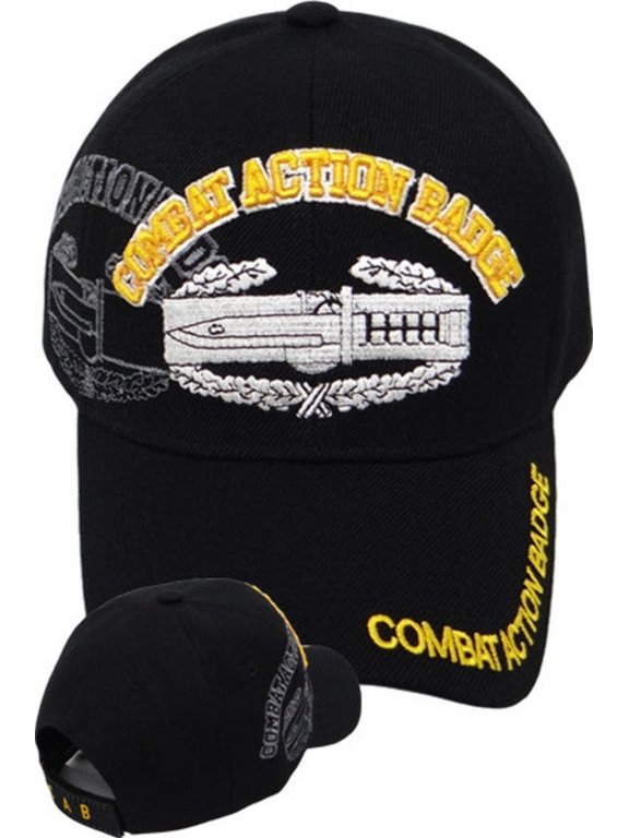 US Military Combat Action Badge Black Baseball Hat Cap