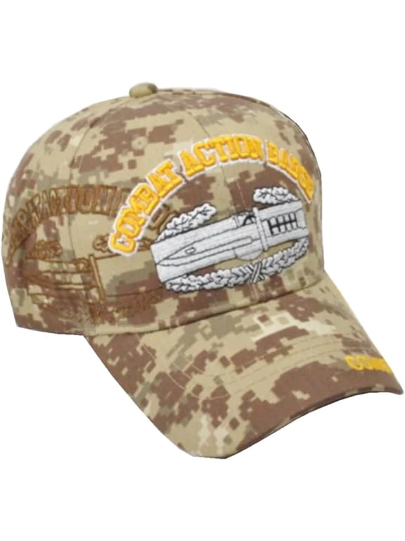 US Military Combat Action Badge Desert Camouflage Baseball Hat Cap
