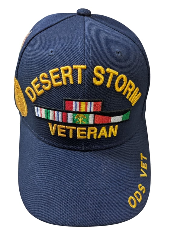 US Military Desert Storm Veteran ODS Blue Baseball Hat Cap