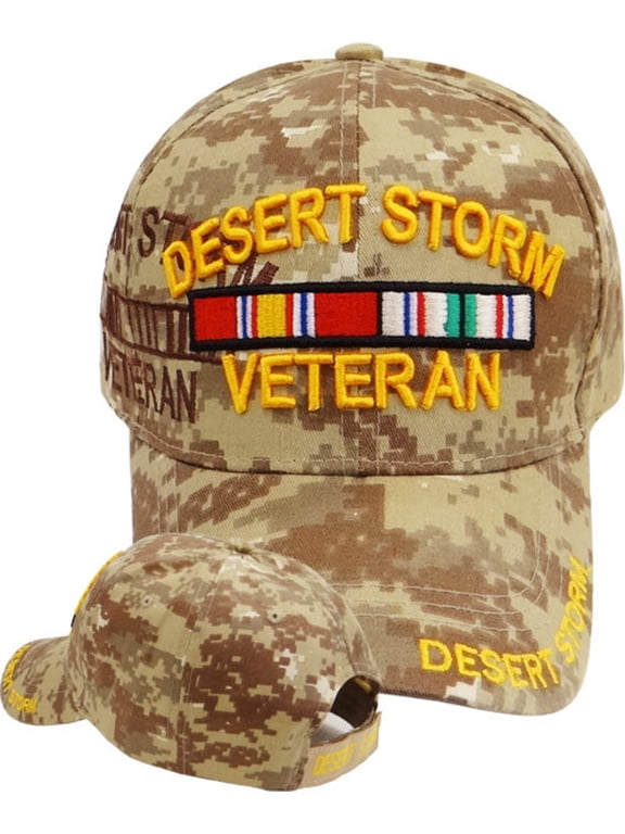 US Military Desert Storm Veteran Shadow Desert Camouflage Adjustable Baseball Hat Cap