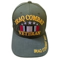 thumbnail image 1 of US Military Iraq Combat Veteran Olive Adjustable Baseball Hat Cap, 1 of 4
