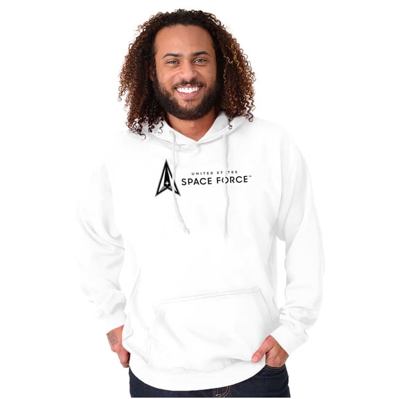 US Military USSF Space Force Logo Hoodie Sweatshirt Women Men Brisco Brands L