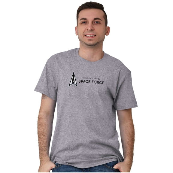 US Military USSF Space Force Logo Men's Graphic T Shirt Tees Brisco Brands 2X