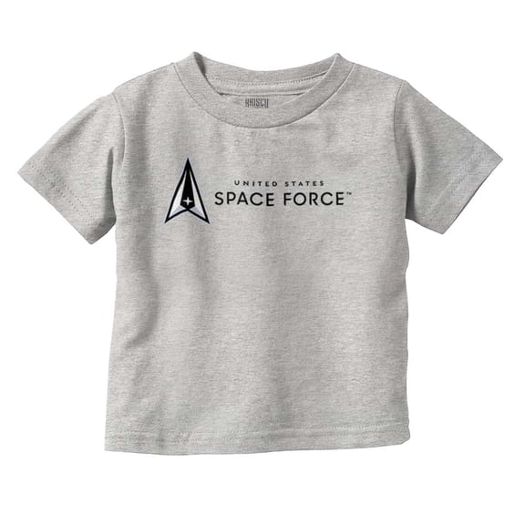 US Military USSF Space Force Logo Toddler Boy Girl T Shirt Infant Toddler Brisco Brands 12M