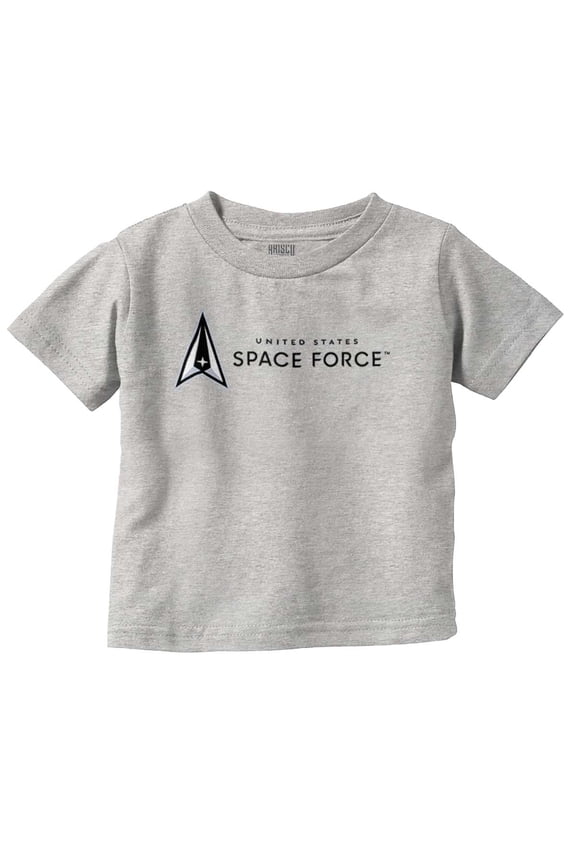 US Military USSF Space Force Logo Toddler Boy Girl T Shirt Infant Toddler Brisco Brands 6M