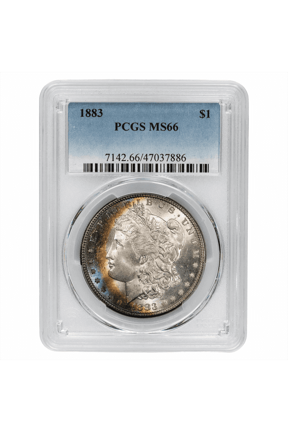 US Mint 1883 Morgan Silver Dollar Coin $1 PCGS MS 66