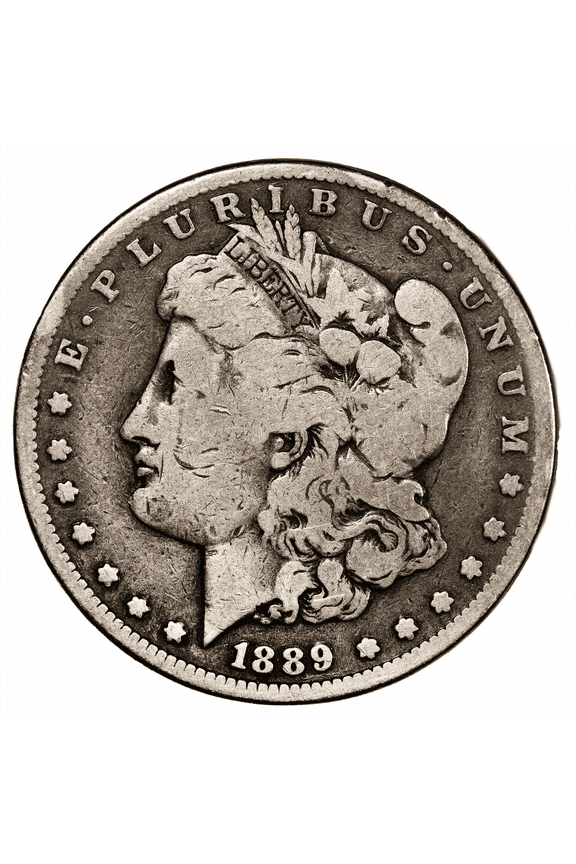 US Mint 1889CC Morgan Silver Dollar Coin $1 Raw