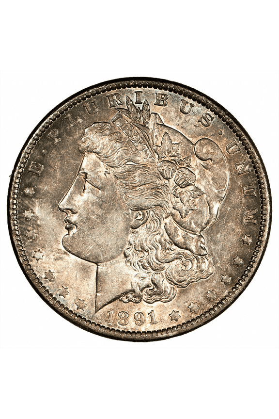 US Mint 1891 Morgan Silver Dollar Coin $1 Raw