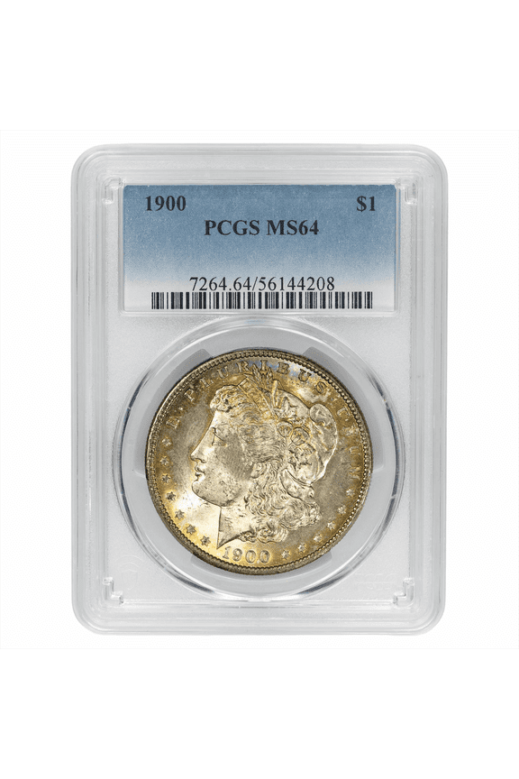 US Mint 1900 Morgan Silver Dollar Coin $1 PCGS MS 64