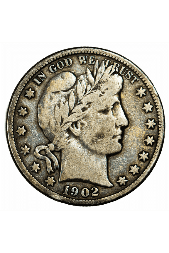US Mint 1902O Barber Half Dollar Coin 50C Raw