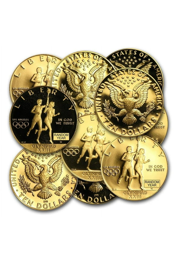 US Mint Gold $10 Commem BU / Proof, 4838 oz Capsule 1984 / 2003