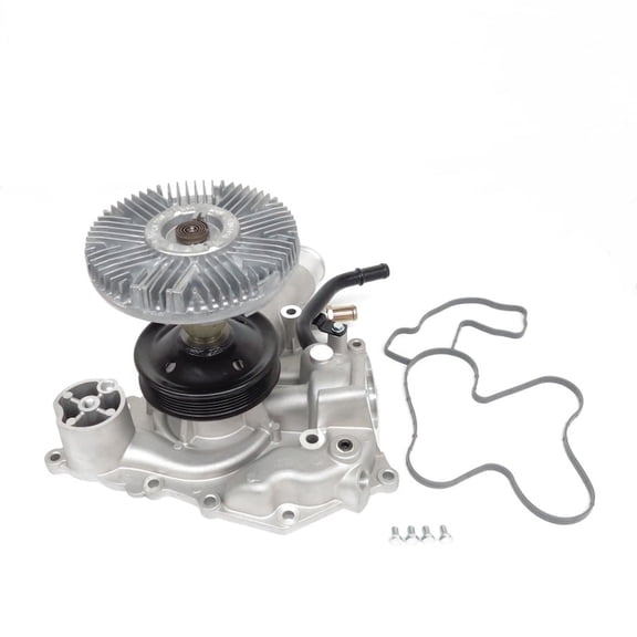 US Motor Works MCK1067 Engine Water Pump with Fan Clutch Fits select: 2013-2014 RAM 1500 ST, 2015-2017 RAM 1500 SLT