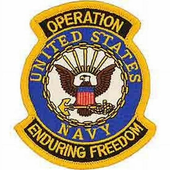 US NAVY OPERATION ENDURING FREEDOM PATCH - Bright Colors - Veteran Owned Business.
