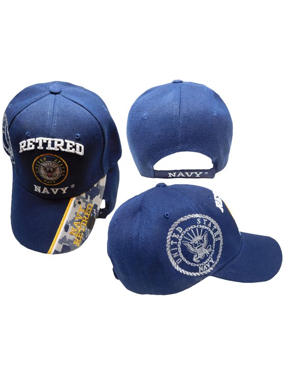 US NAVY RETIRED USN ROUND CAP HAT DIGITAL NAVY CAMO LICENSED
