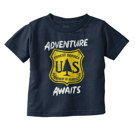 US National Forest Service Adventure Toddler Boy Girl T Shirt Infant Toddler Brisco Brands 12M
