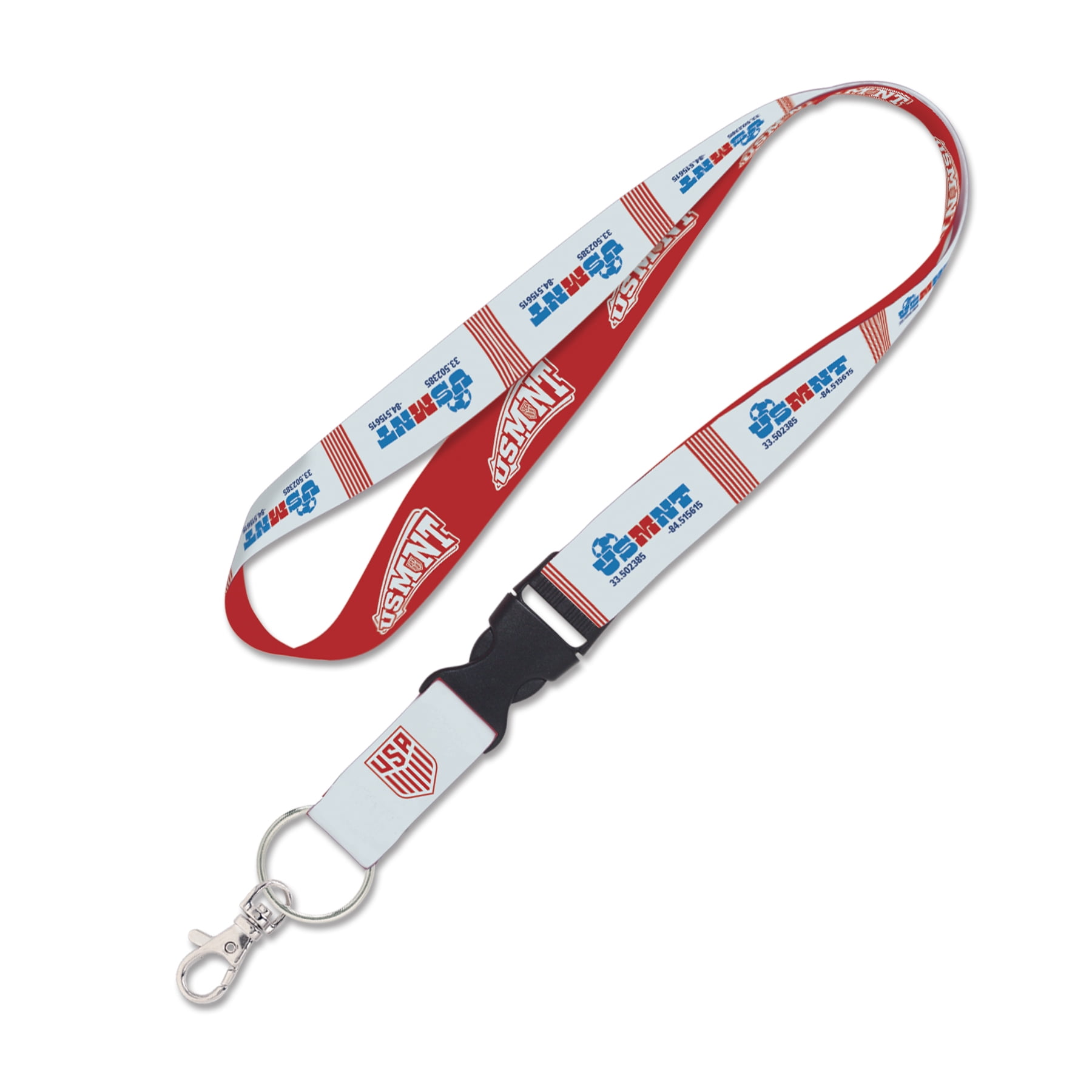 United States Men's National Soccer Team Style 1" Reversible Lanyard with Buckle