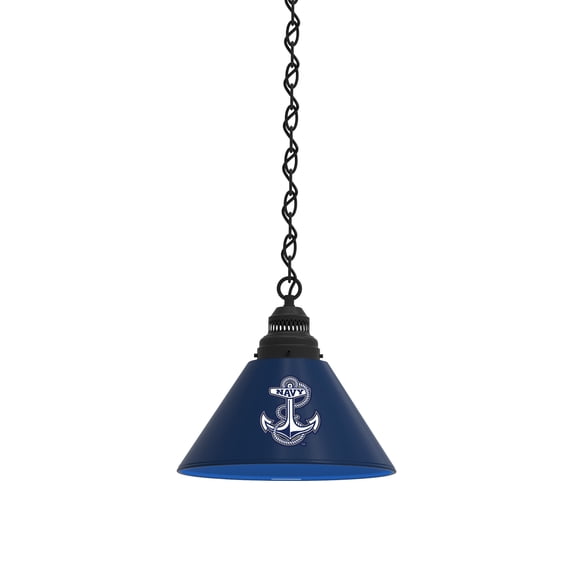 US Naval Academy Pendant Light with Black Fixture
