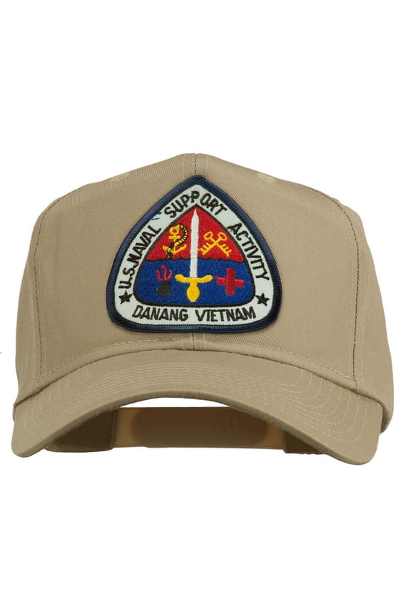 US Naval Support Activity Patched Cap - Khaki OSFM