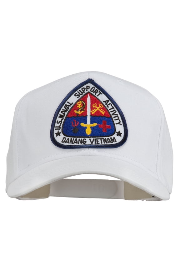 US Naval Support Activity Patched Cap - White OSFM