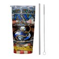thumbnail image 1 of US Navy 20oz Tumbler, Insulated Stainless Steel Water Bottle Portable Travel Coffee Tea Mug Cup, 1 of 6