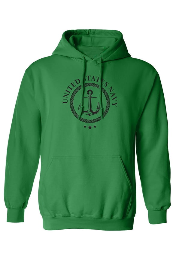 US Navy Anchor Crest Adult Hooded Sweatshirt