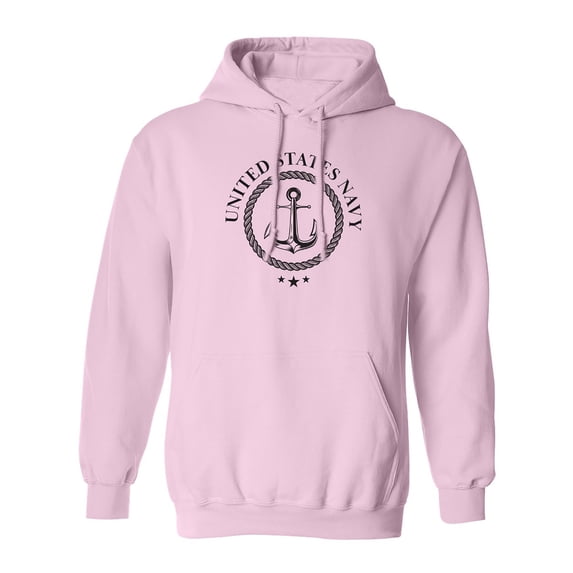 US Navy Anchor Crest Adult Hooded Sweatshirt
