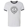 thumbnail image 1 of US Navy Anchor Crest Adult Short Sleeve Ringer T-shirt, 1 of 3