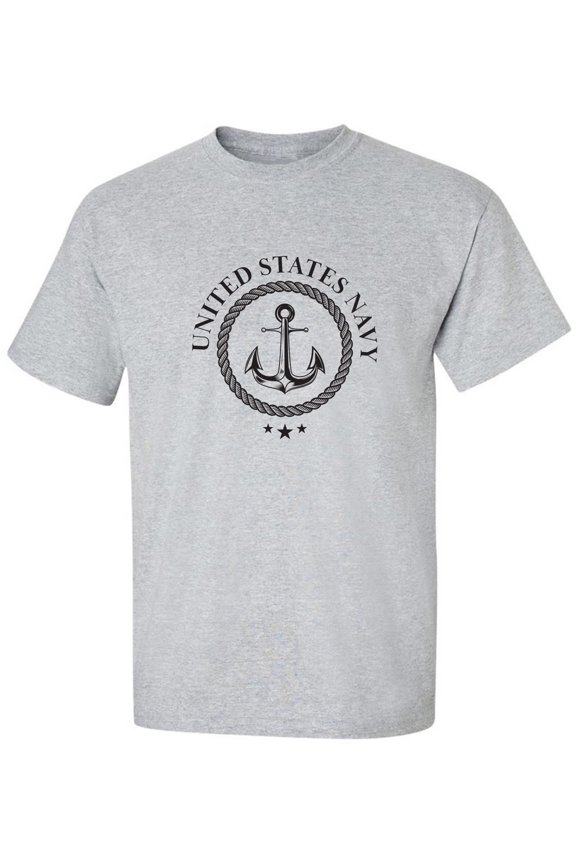 US Navy Anchor Crest Adult Short Sleeve T-shirt