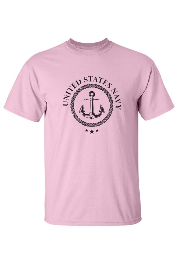 US Navy Anchor Crest Adult Short Sleeve T-shirt