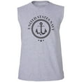 thumbnail image 1 of US Navy Anchor Crest Adult Sleeveless Tee, 1 of 4