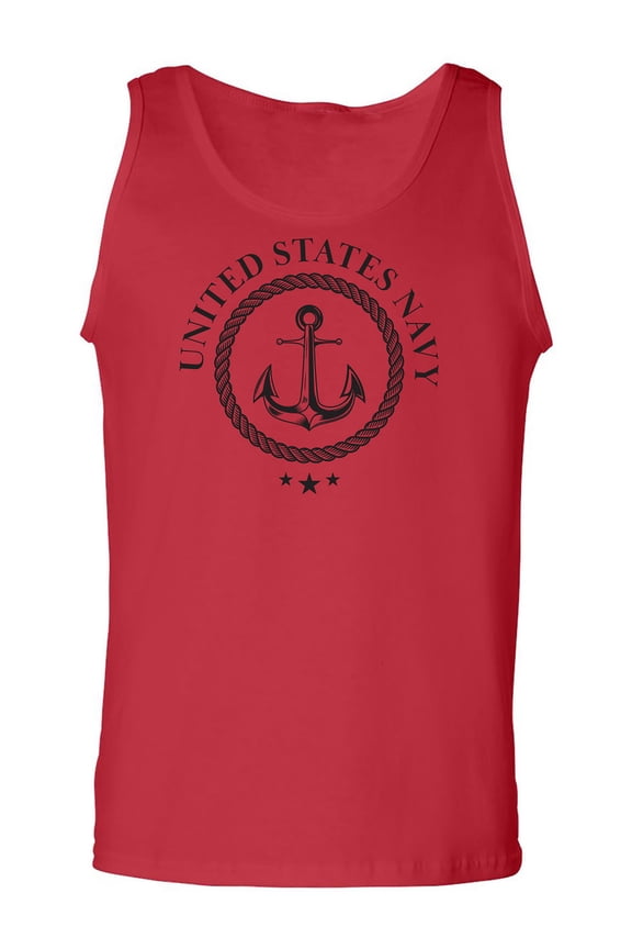 US Navy Anchor Crest Adult Tank Top