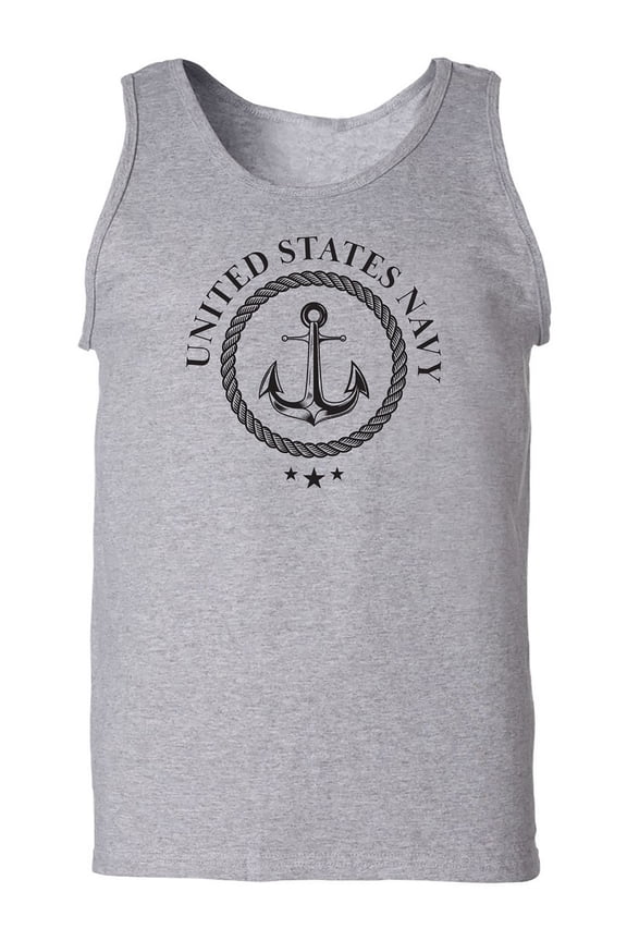 US Navy Anchor Crest Adult Tank Top
