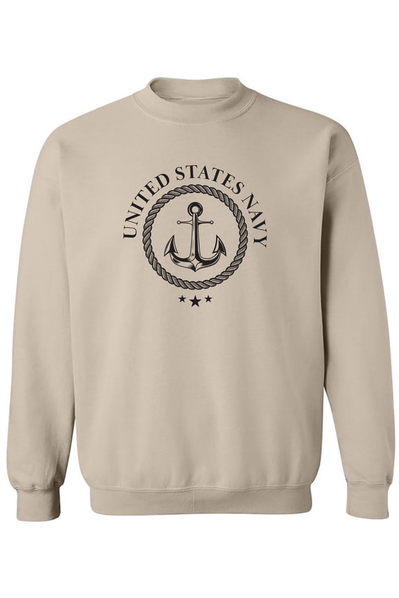 US Navy Anchor Crest Crewneck Sweatshirt