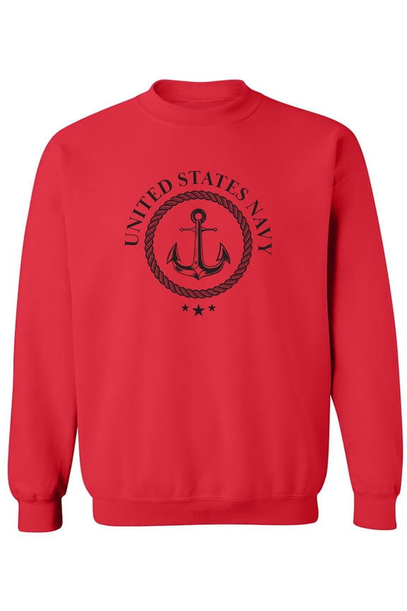 US Navy Anchor Crest Crewneck Sweatshirt