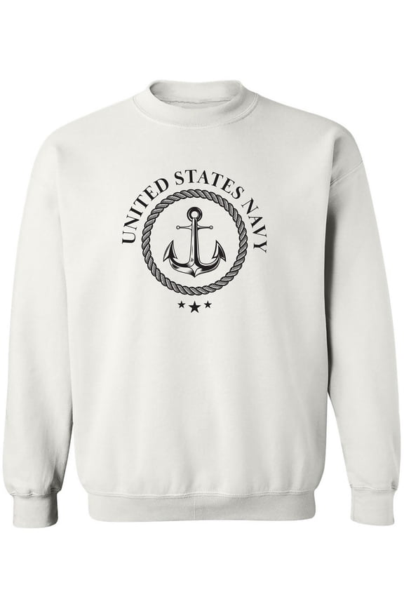 US Navy Anchor Crest Crewneck Sweatshirt