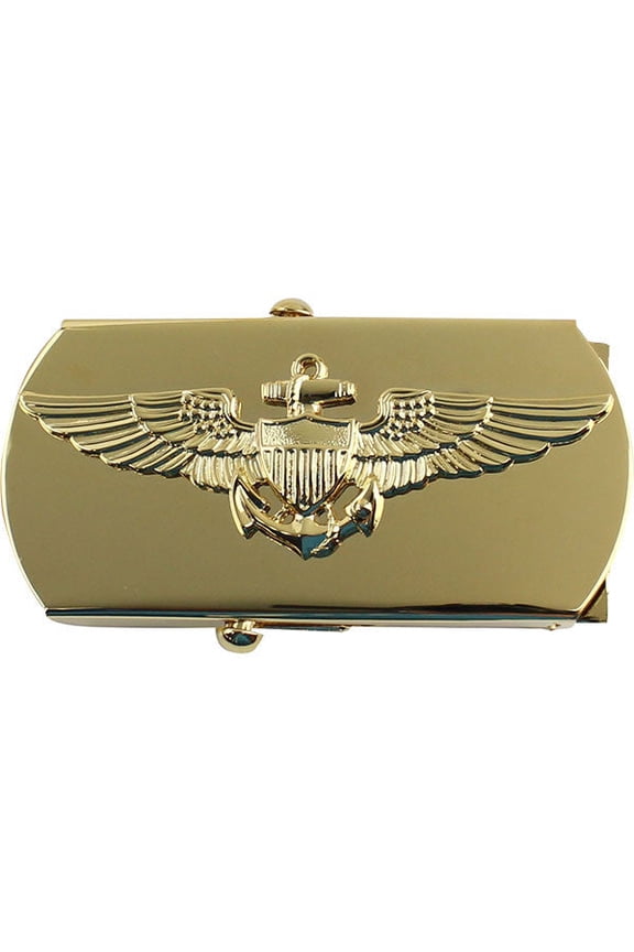 US Navy Aviator Belt Buckle Glossy Genuine Finish Emblem