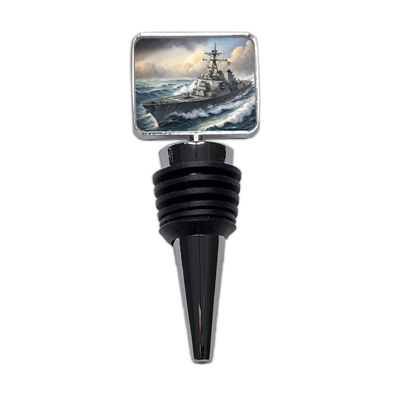 US Navy Destroyer Underway Wine Bottle Stopper Cap Plug